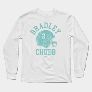 Bradley Chubb Miami Helmet Font Long Sleeve T-Shirt